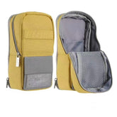 KOKUYO Polyester Pencil Pouch & Phone Stand 90x75x185mm Yellow